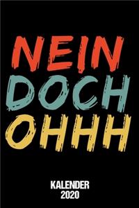 Kalender 2020 Nein Doch Ohhh