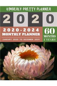 2020-2024 monthly planner