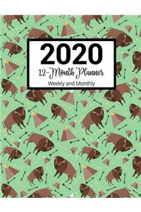 2020 12-Month Planner Weekly and Monthly
