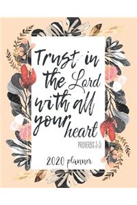 2020 Planner Trust In The Lord With All Your Heart Proverbs 3