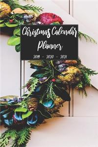 Christmas Calendar Planner 2019 2020 2021