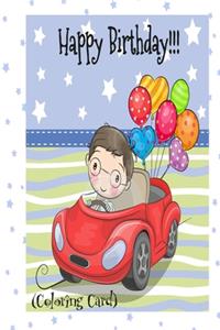 HAPPY BIRTHDAY! (Coloring Card)