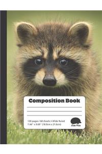 Cute Raccoon Baby - Composition Book