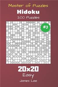 Master of Puzzles Hidoku - 200 Easy 20x20 vol. 3