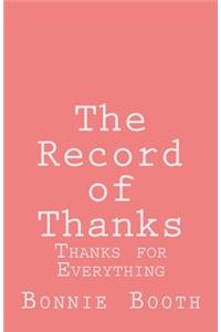 The Record of Thanks