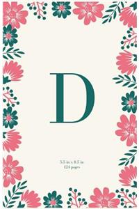 Monogram Letter D Journal