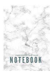 Marble Cover Wide Ruled Notebook