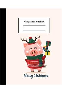 Composition Notebook Merry Christmas