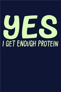 Yes I Get Enough Protein