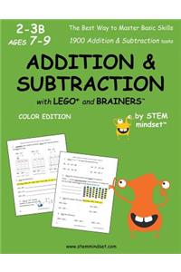 Addition & Subtraction with Lego and Brainers Grades 2-3b Ages 7-9 Color Edition