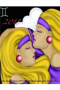2018 Clever Beautiful Gemini 2017-2018 18 Month Academic Year Monthly Planner