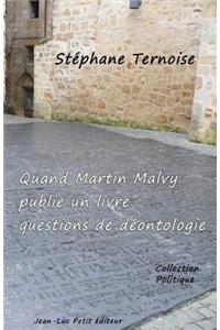 Quand Martin Malvy publie un livre