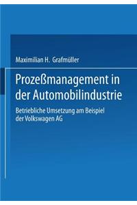 Prozeßmanagement in Der Automobilindustrie