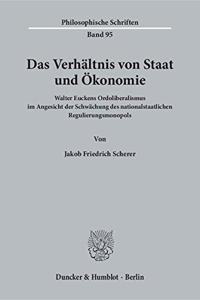 Das Verhaltnis Von Staat Und Okonomie