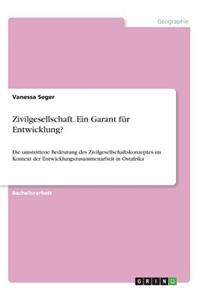 Zivilgesellschaft. Ein Garant für Entwicklung?