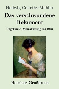 Das verschwundene Dokument (Großdruck)