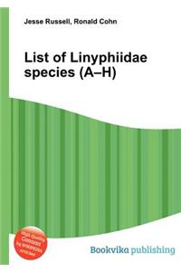 List of Linyphiidae Species (A-H)