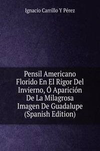 Pensil Americano Florido En El Rigor Del Invierno, O Aparicion De La Milagrosa Imagen De Guadalupe (Spanish Edition)