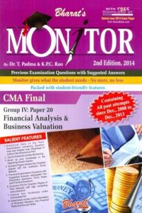 Monitor For Cma Final, Group Iv: Paper 20: Financial Analysis & Business Valuation