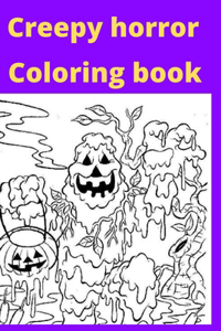 Creepy horror Coloring book