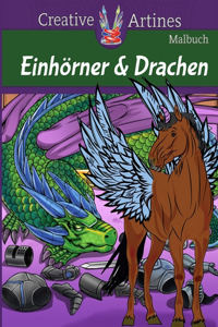 Einhörner & Drachen - Malbuch