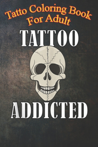 Tattoo Coloring Book For Adult