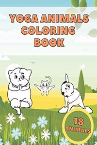 Animals Yoga Coloring Book