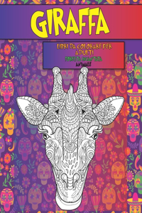 Libri da colorare per adulti - Animale - Foresta incantata - Giraffa