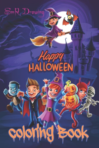 Happy halloween coloring book