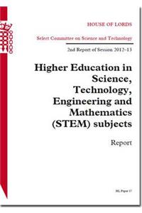 Higher Education in Science, Technology, Engineering and Mathematics (Stem) Subjects