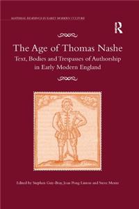 The Age of Thomas Nashe
