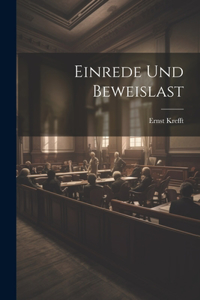 Einrede Und Beweislast