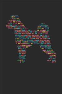 Pumi Notebook 'Word Cloud' - Gift for Pumi Lovers - Pumi Journal