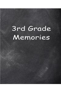 Third Grade Memories 3rd Grade Three Chalkboard Design School Composition Book