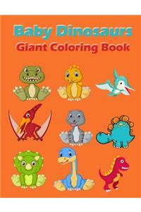 Baby Dinosaurs Giant Coloring Book