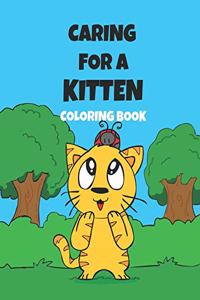 Caring For A Kitten Coloring Book