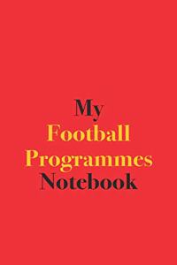 My Football Programmes Notebook