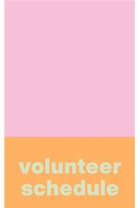 Volunteer Schedule