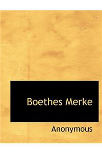 Boethes Merke