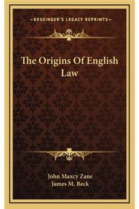 Origins Of English Law