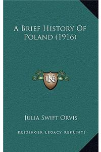 A Brief History Of Poland (1916)