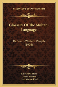 Glossary Of The Multani Language