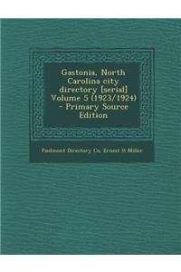 Gastonia, North Carolina City Directory [Serial] Volume 5 (1923/1924)