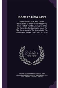 Index To Ohio Laws