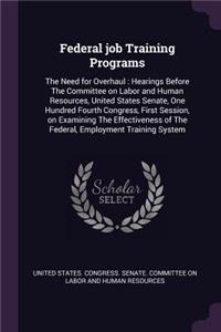 Federal job Training Programs