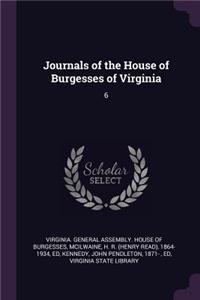 Journals of the House of Burgesses of Virginia