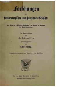 Forschungen zur Brandenburgischen und Preussischen Geschichte