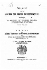 Übersicht über die Arbeiten der Haager Friedenskonferenz