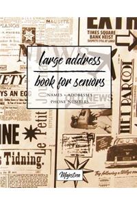 Large Address Book For Seniors