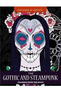 Gothic and Steampunk coloring book for Adults